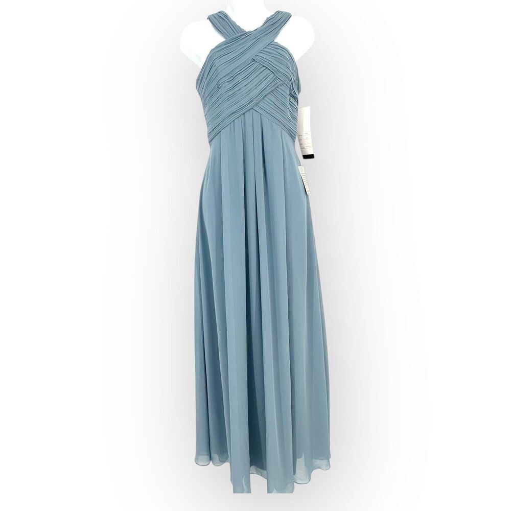 Bill Levkoff Women's Bridesmaid Dress size 0 Slate Formal Dress style 7016N